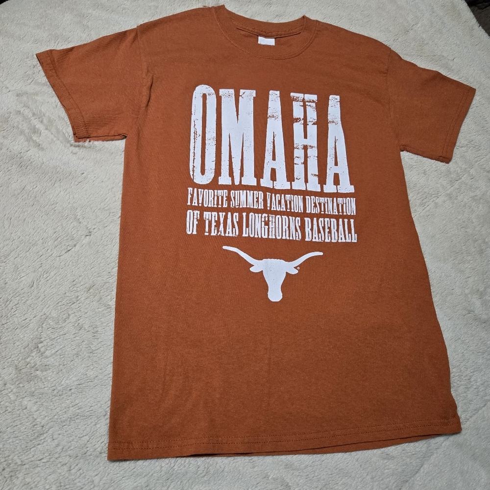 UT University of Texas Longhorns Baseball Favorite Vacation Spot tShirt Omaha, S